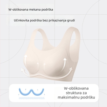 Nijlon grudnjak u stilu majice-vest za tinejdžerice 12–15 godina, puna košarica, tanke oblikovane šalice s spužvom, prozračno, upija znoj
