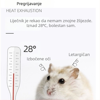Keramička kućica za hrčka s imitacijom rupe u stablu, okruglog oblika, vodootporna, za unutarnju uporabu