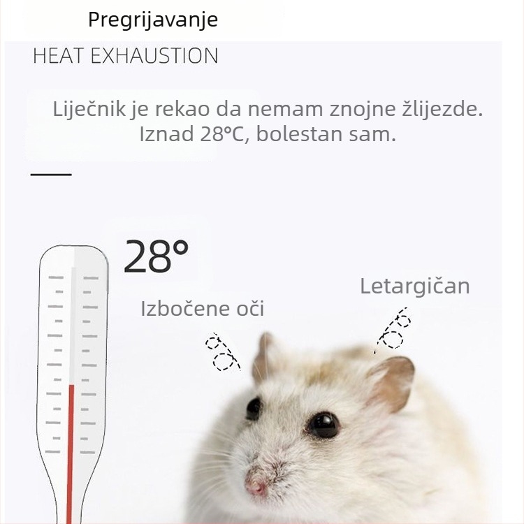 Keramička kućica za hrčka s imitacijom rupe u stablu, okruglog oblika, vodootporna, za unutarnju uporabu