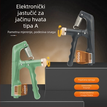 A-tip grip trenjač snage, podesivi otpor opruge 10-100 kg, PP materijal