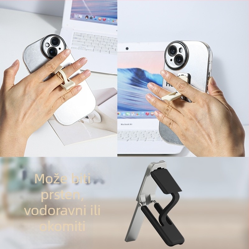 Držač prstena za telefon, plastični materijal, univerzalni dizajn, stražnja ljepilna površina