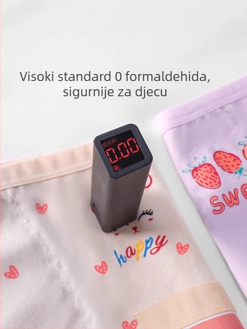 Huiya prozračne pamukaste menstrualne gaćice za djevojčice, školske, trokuta gaćice sa zaštitom od curenja
