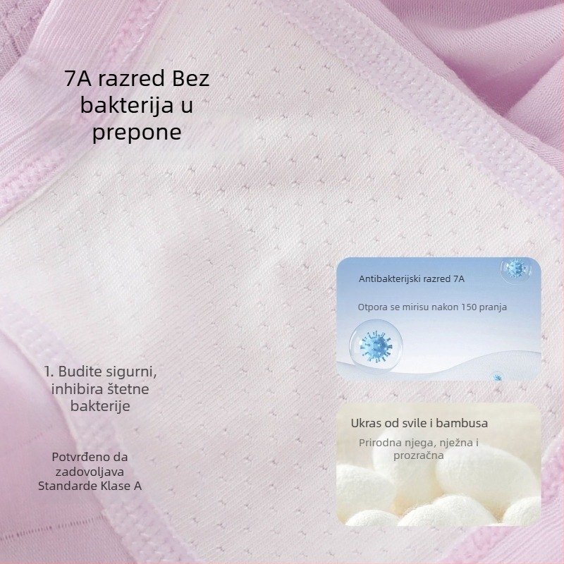 Djevojačke bokserice, Lyocell–pamuk–spandeks smjesa, antibakterijski 7A, za djecu od 8 godina