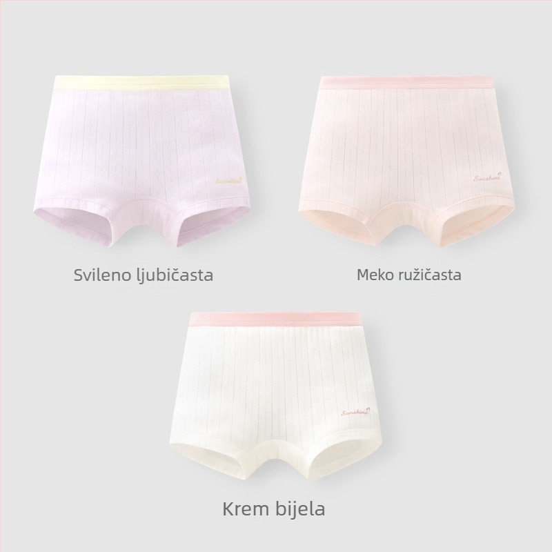 Djevojačke bokserice, Lyocell–pamuk–spandeks smjesa, antibakterijski 7A, za djecu od 8 godina