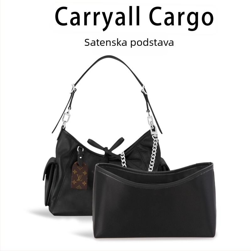 Ohsheliy unutarnja podstava Carryall Cargo, model Satin-dark Warrior liner 1; kapacitet ispod 20 L; materijal: poliester; prozračna, vodootporna, ultra lagana, otporna na trošenje; podstava: poliester-pamuk.