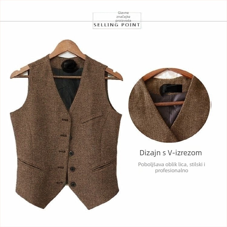 Ženski vest s polo ovratnikom, Chenille, Spandex <30%, Proljeće 2025