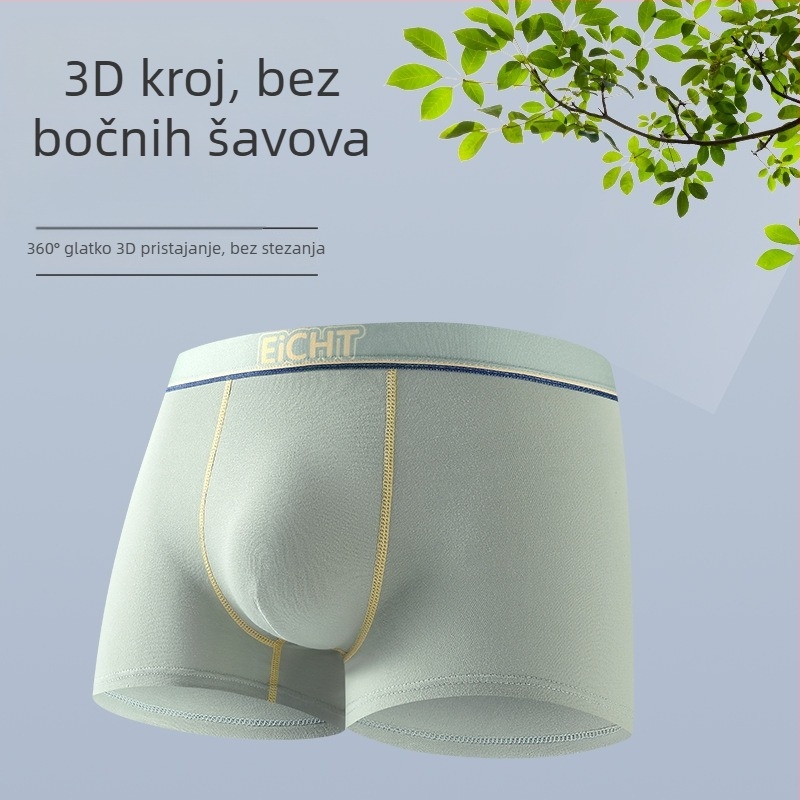 Pamukaste bokserice za dječake tinejdžere i veće djece, srednji pojas, opušten kroj