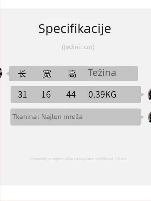 Školska torba s motivom morskog psa, najlon, kapacitet 20–35L, naramenice s zračnim jastučićem, ultralak