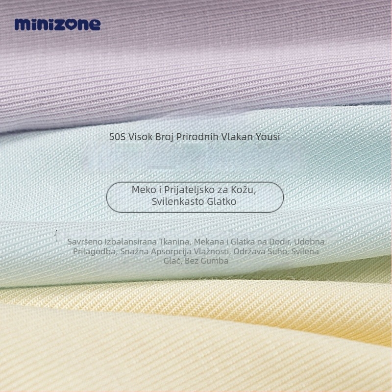 minizone Unisex dječje gaćice — antibakterijske, prozračne, Modal (92% viskozno), Za djecu 3–8 godina, set od tri komada