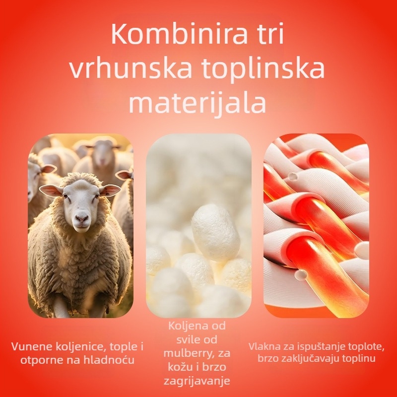 Unisex termalne hlače s visokim strukom, flis podstava, dvostruki sloj bezšivne, poliester