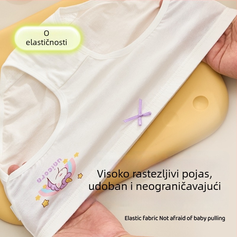 Dječje pamuk gaćice za djevojčice, kategorija A, modal led svila, ljetne kratke gaćice za djevojčice 3–8 godina