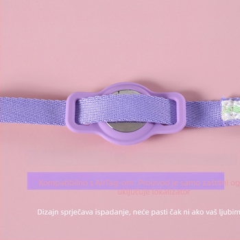 Ogrlica za praćenje kućnih ljubimaca s zaštitnim kućištem – Bohan, crtani stil, materijal tkanina, universalna uporaba