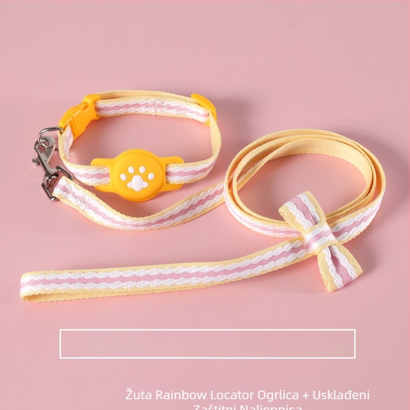 Ogrlica za praćenje kućnih ljubimaca s zaštitnim kućištem – Bohan, crtani stil, materijal tkanina, universalna uporaba