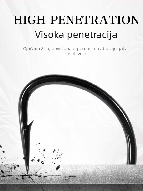 Kuka za mamac s olovnom glavom, 4X ojačana, 5 komada u paketu za basu i mandarin ribu