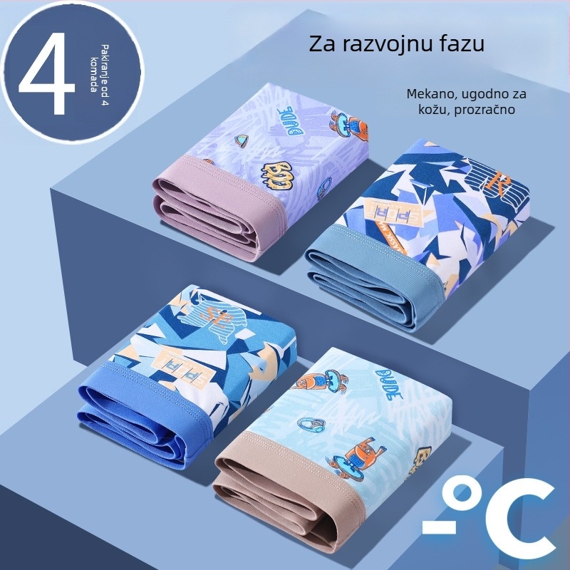 Pamučne dječje gaćice za dječake 8+ godina (iznad 140 cm), ljeto 2024, Sigurnosna klasa B