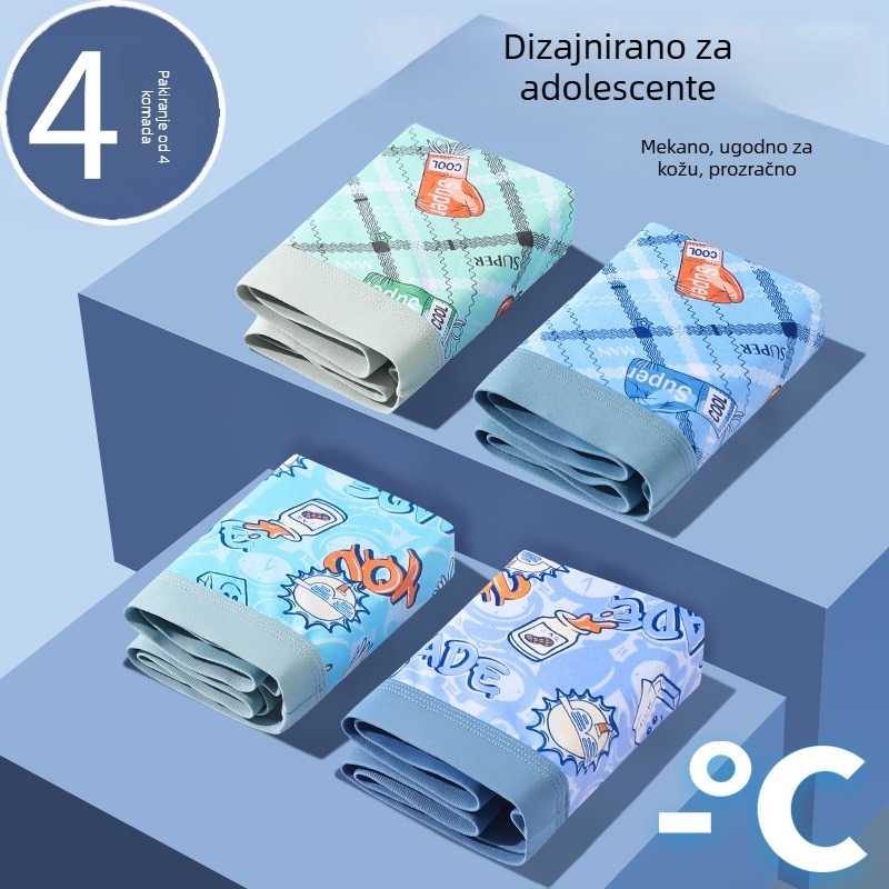 Pamučne dječje gaćice za dječake 8+ godina (iznad 140 cm), ljeto 2024, Sigurnosna klasa B