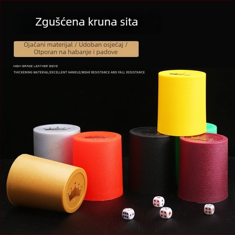 Set kockica s čašom sita u krunom ovalnom dizajnu — PP plastika, zaobljeni kutovi, prilagodljivo