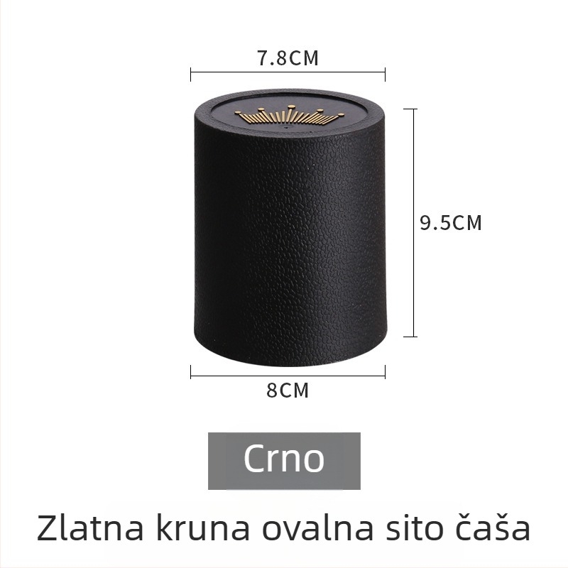 Set kockica s čašom sita u krunom ovalnom dizajnu — PP plastika, zaobljeni kutovi, prilagodljivo