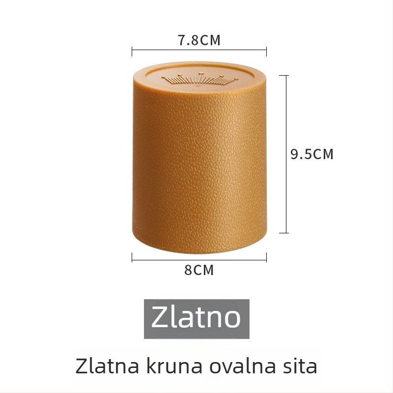 Set kockica s čašom sita u krunom ovalnom dizajnu — PP plastika, zaobljeni kutovi, prilagodljivo