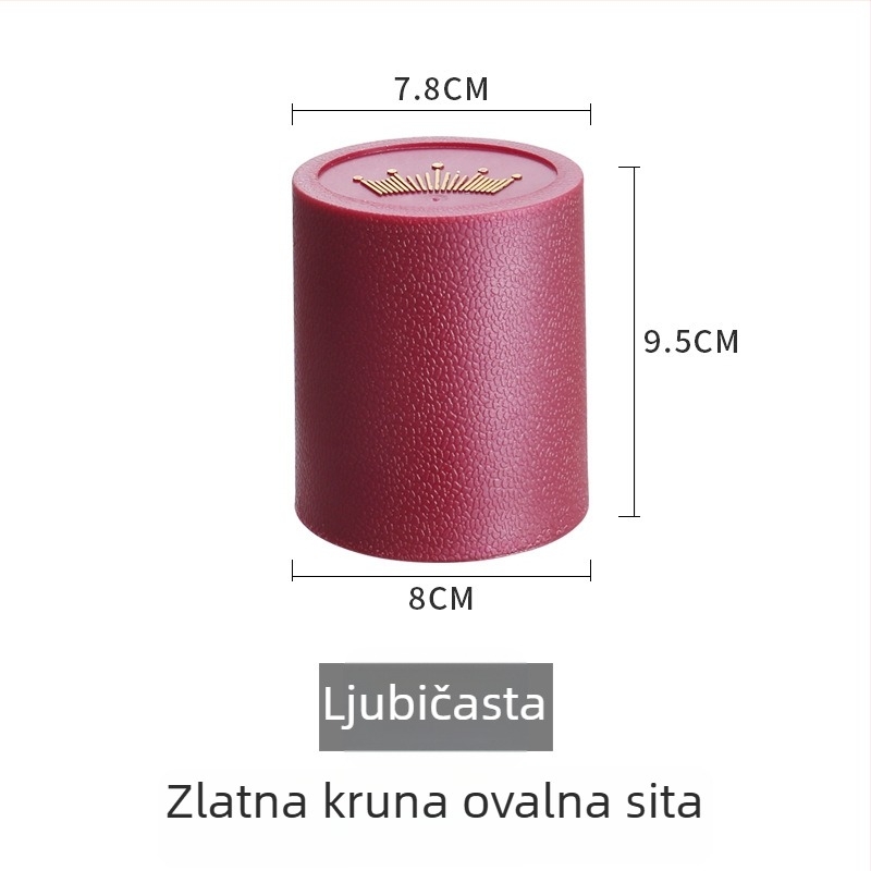 Set kockica s čašom sita u krunom ovalnom dizajnu — PP plastika, zaobljeni kutovi, prilagodljivo