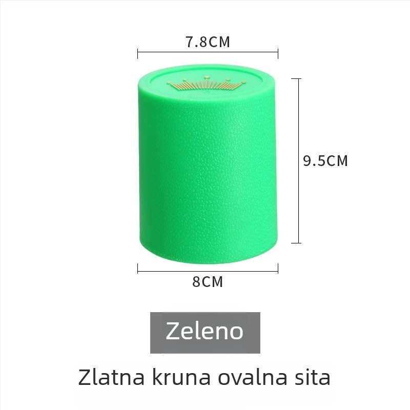 Set kockica s čašom sita u krunom ovalnom dizajnu — PP plastika, zaobljeni kutovi, prilagodljivo
