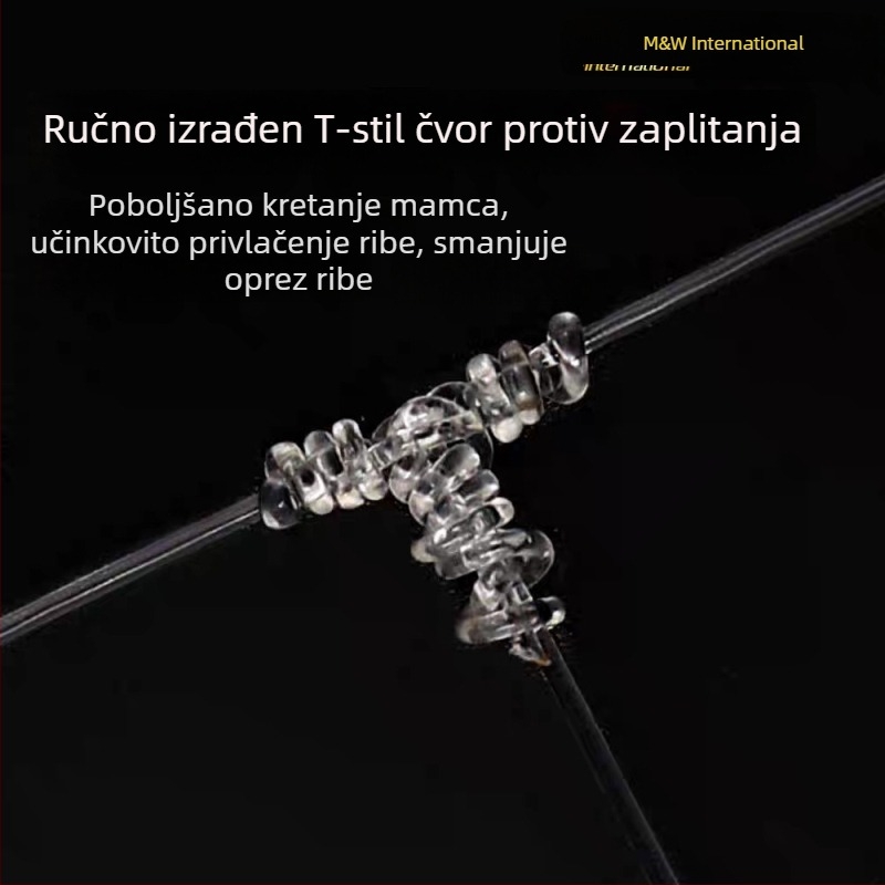 MW Šnurna kuka, s bodljom, veličine No. 8, za morski ribolov s brodom
