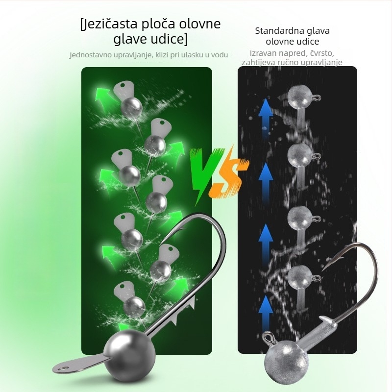 Kuka s olovnom glavom, Model 1, Podrijetlo Hefei, Anhui, pogodno za ribolov u oceanu, rijekama, jezerima i potocima