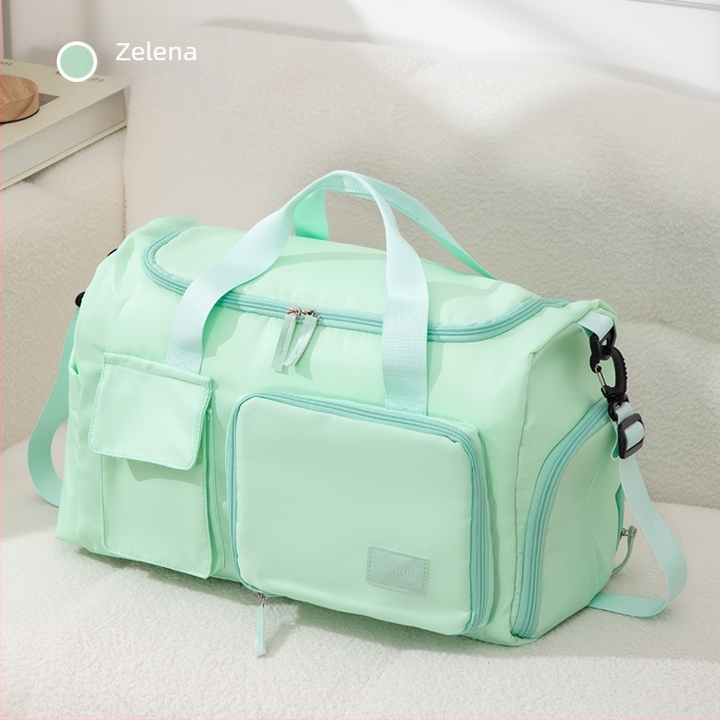 Putna torba, velika kapaciteta 36–55L, materijal nylon 230 kompozitna tkanina, prozračna, otporna na habanje, vodootporna, unisex, ležerni stil putovanja, kompatibilna s koferom na kotačićima