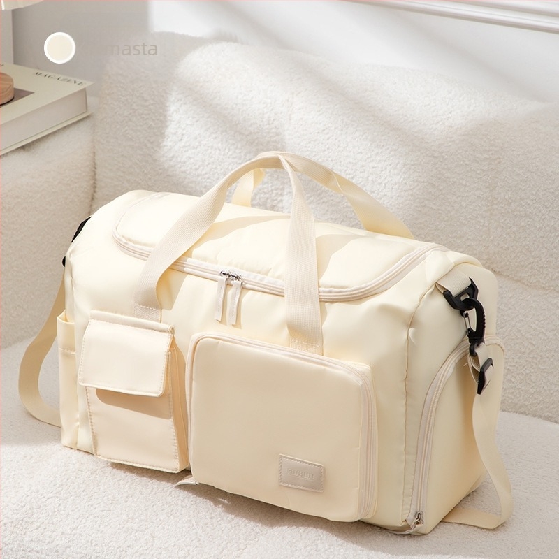 Putna torba, velika kapaciteta 36–55L, materijal nylon 230 kompozitna tkanina, prozračna, otporna na habanje, vodootporna, unisex, ležerni stil putovanja, kompatibilna s koferom na kotačićima