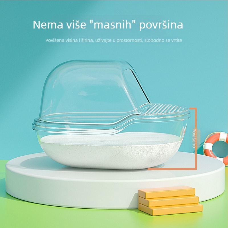 Prozirna kutija za kupanje malih kućnih ljubimaca – plastika, nije uvezeno, pribor za kućne ljubimce