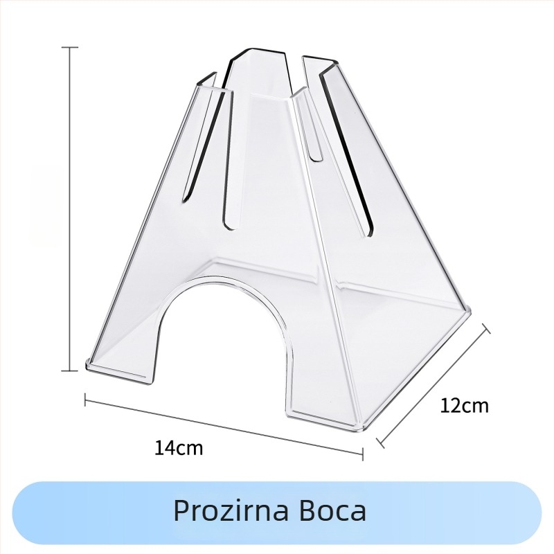 Dva u jednom prozirna posuda za vodu za male kućne ljubimce, fontana za piće s kuglicom, protiv kapanja, nepropusna, s kukom za vješanje