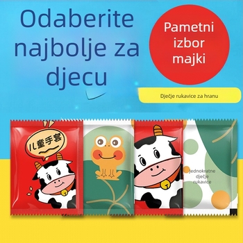 Jednokratne rukavice od polietilena, prozirne, standardne debljine, mogućnost otiska logotipa