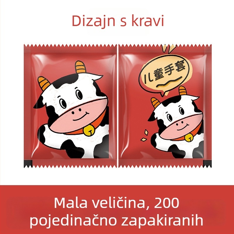 Jednokratne rukavice od polietilena, prozirne, standardne debljine, mogućnost otiska logotipa