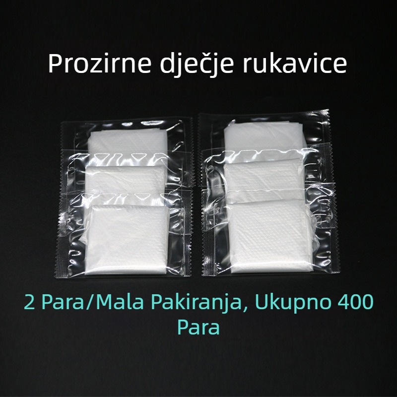 Jednokratne rukavice od polietilena, prozirne, standardne debljine, mogućnost otiska logotipa