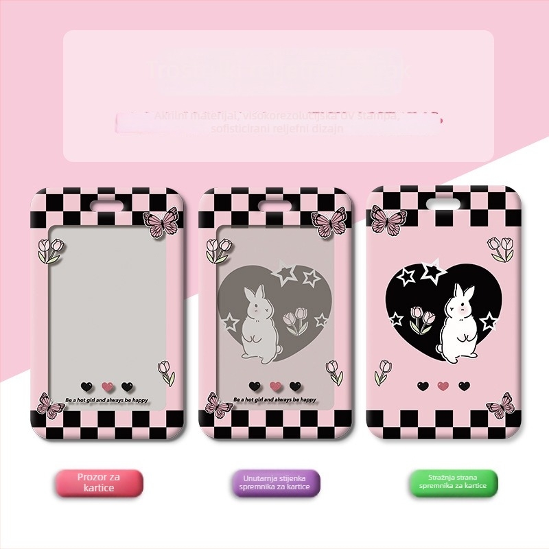 Akril kartični etui, stil ins wind, Blue bean marka