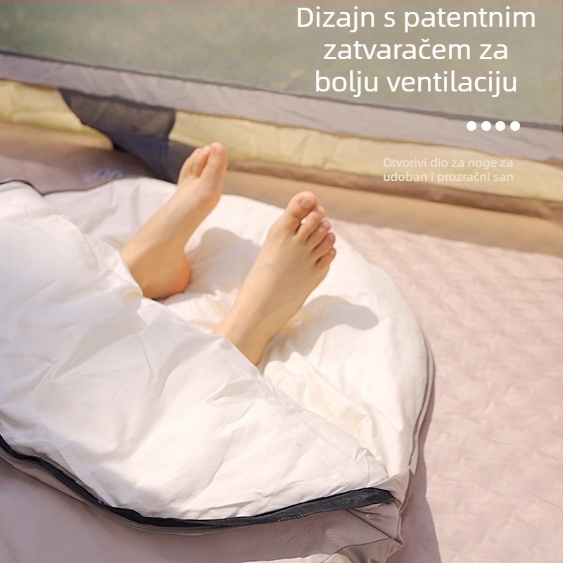 Spavaći vreća za kampiranje, muumi oblik, punilo od imitacijskog pamuka s perjem, podstava 100% pamuk, tkanina 300T Chunya Spinning, za odrasle, težina oko 1,6–1,9 kg, branda Factory Sales