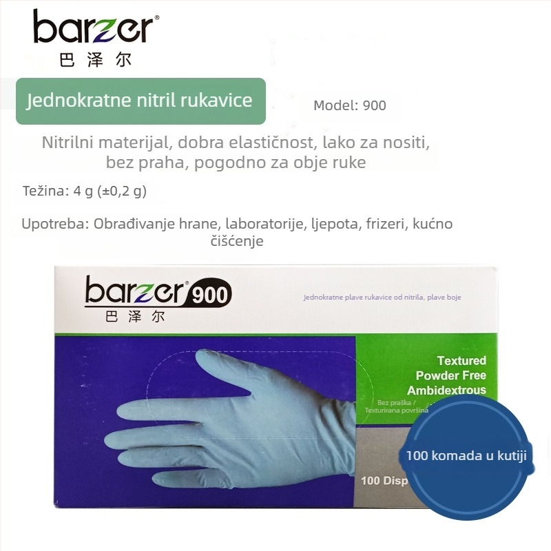Bazel jednokratne nitril rukavice za kućnu i industrijsku upotrebu