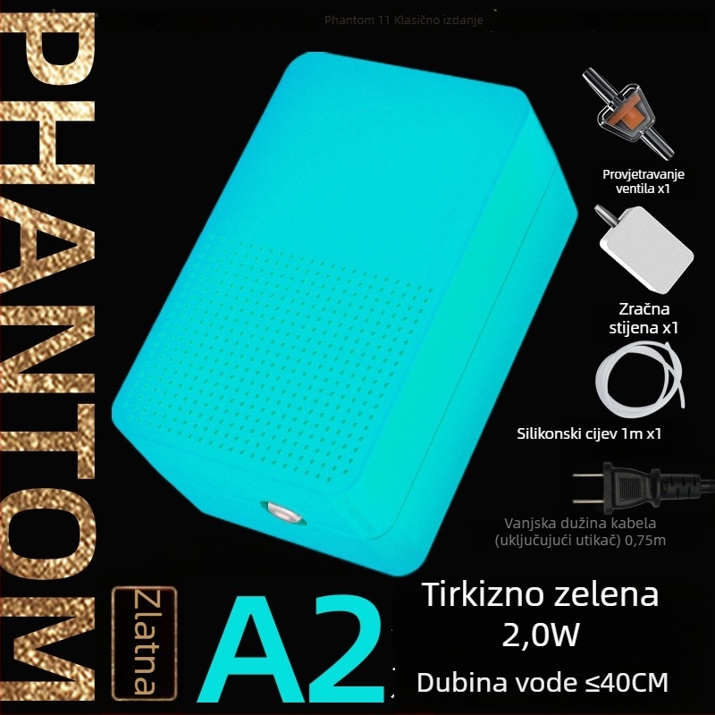 Jiyinova pumpa za kisik za akvarij, za kućnu upotrebu, težina 0,5 kg, bez uvoza