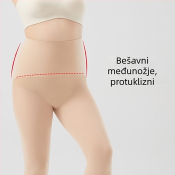 Bešavne tajice s velur materijom 80D, podizanje stražnjice, proljeće–jesen