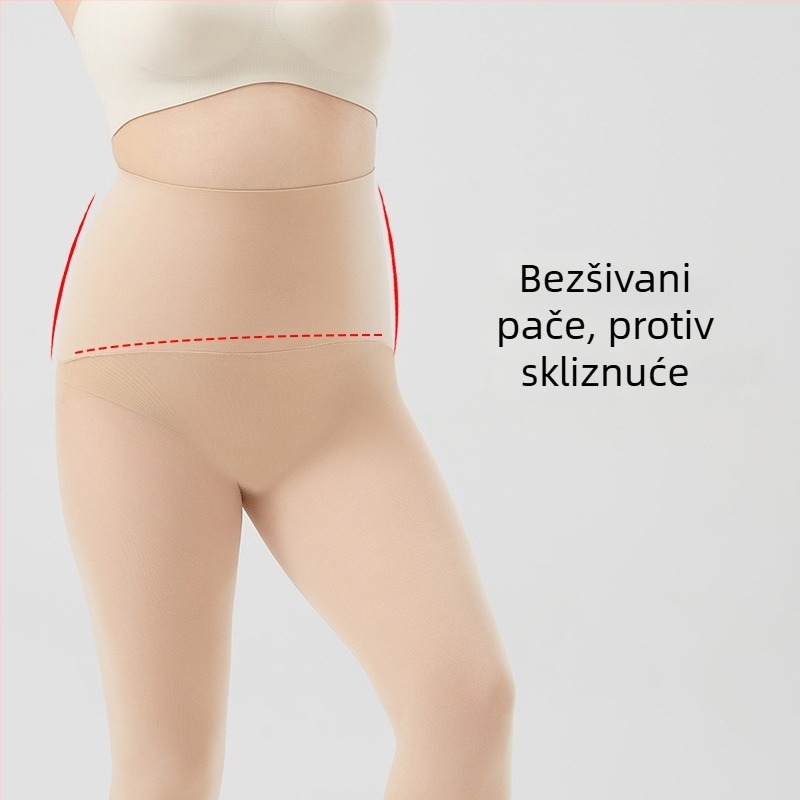 Bešavne tajice s velur materijom 80D, podizanje stražnjice, proljeće–jesen