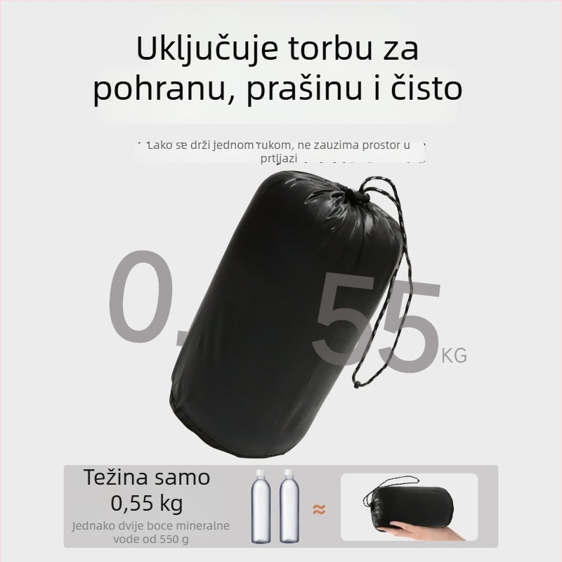 Flis unutarnja presvlaka za vreću za spavanje za djecu, dvostrana, odvojiva, stil omotnice