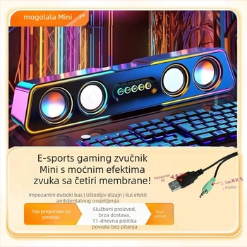Računalni zvučnici Q3, 2.1-kanali, 5W, USB/3,5 mm/Bluetooth 4.0, 40 Hz–20 kHz, SNR ≥75 dB