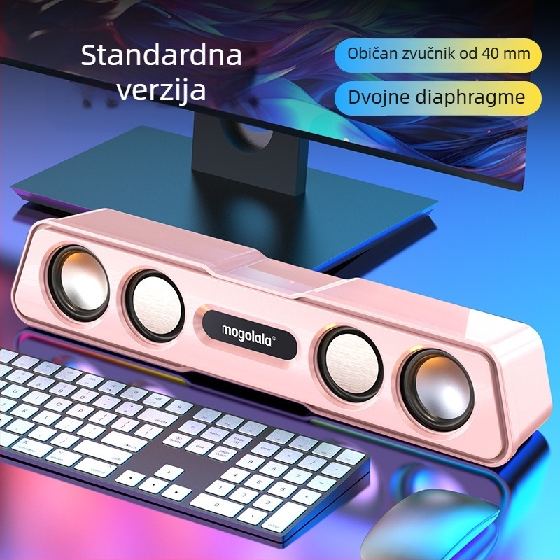 Računalni zvučnici Q3, 2.1-kanali, 5W, USB/3,5 mm/Bluetooth 4.0, 40 Hz–20 kHz, SNR ≥75 dB