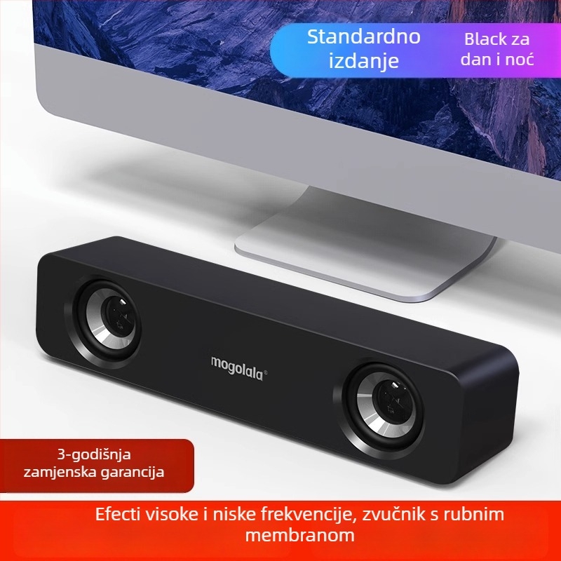 Računalni zvučnici Q3, 2.1-kanali, 5W, USB/3,5 mm/Bluetooth 4.0, 40 Hz–20 kHz, SNR ≥75 dB