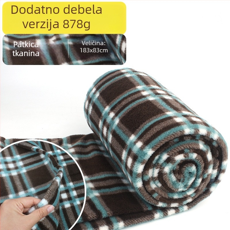 CLS vanjska spavaća vreća od flisa s punjenjem od pamuka, flis podstava i flis tkanina, stil omotnice, za odrasle, 600 g