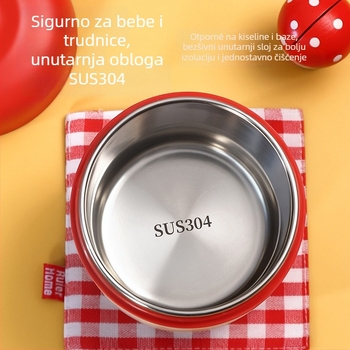 Kutija za ručak od 304 nehrđajućeg čelika, mikrovalna kompatibilna, prijenosna za uredske radnike i studente, 501–800 ml, zadržava toplinu