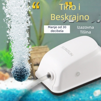 Pumpa za akvarij, dvostruki izlaz, tiho, ABS, napajanje AC, Sunsun/Sensen