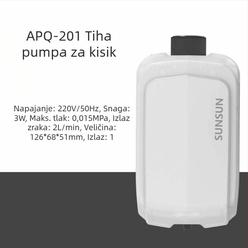 Pumpa za akvarij, dvostruki izlaz, tiho, ABS, napajanje AC, Sunsun/Sensen