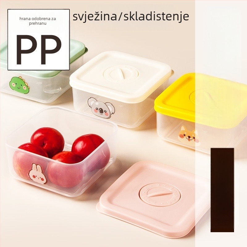 Karton mini kutija za čuvanje hrane, zapečaćena i protiv curenja, kutija od PP plastike za grickalice, mikrovalna sigurnost, kapacitet ≤300 ml