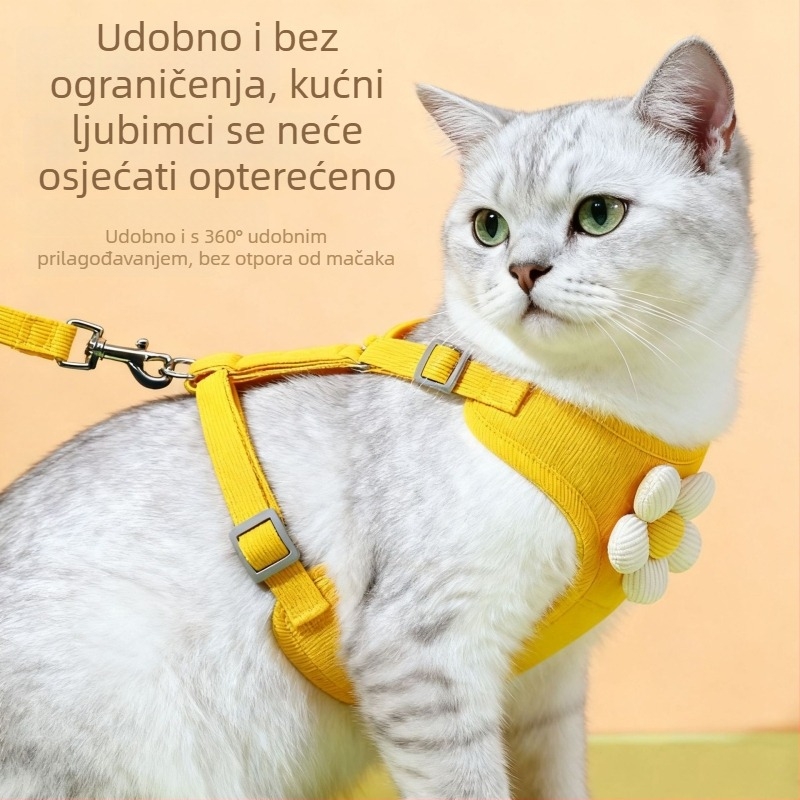 Mačji prsni postroj, podesiv, poliester, marka Dada bear
